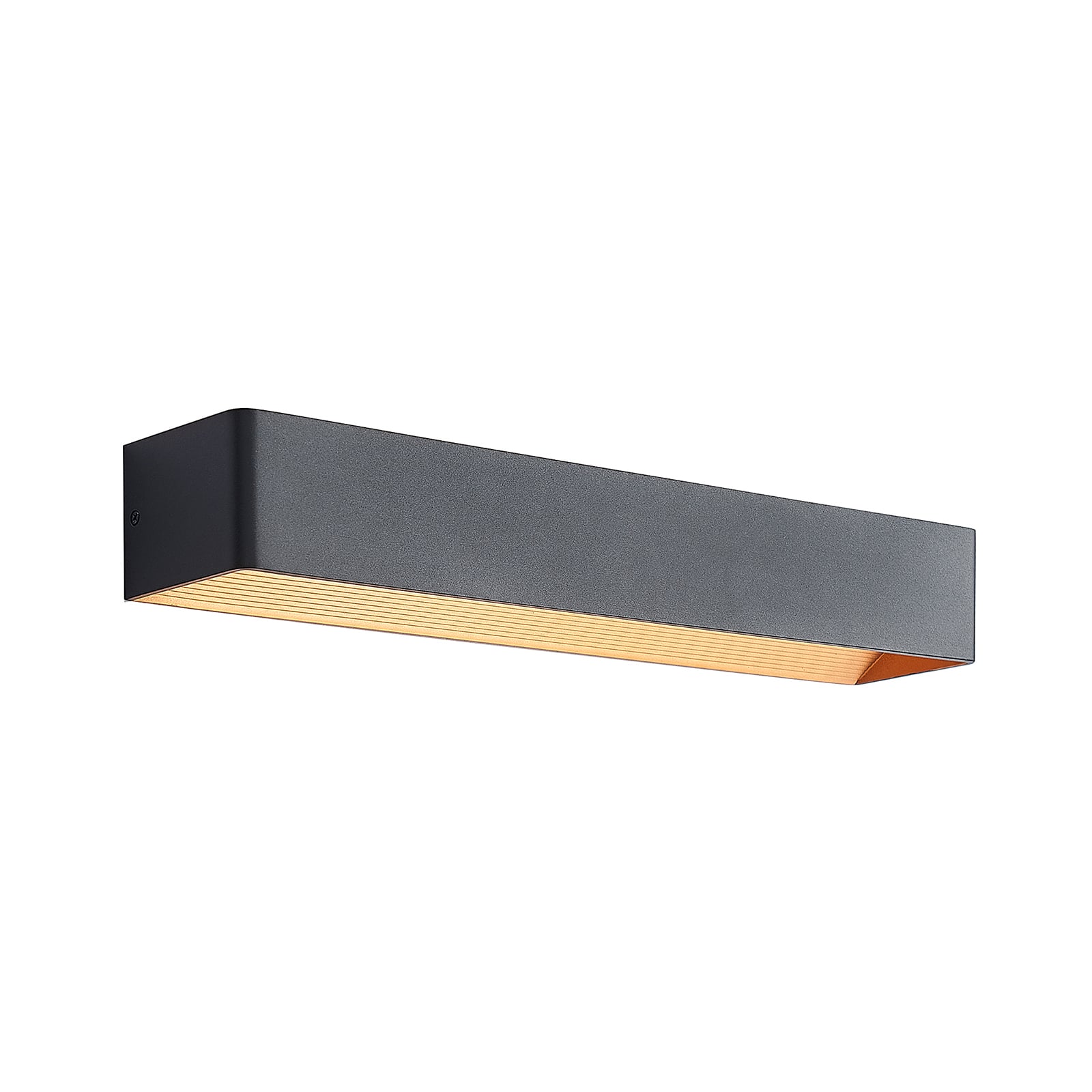 LED vegglampe Karam svart/gull 53 cm dimbar opp/ned lys oppover