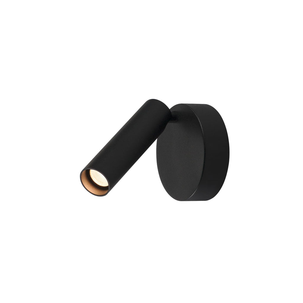 LED vegglampe Karpo 30 svart aluminium forfra