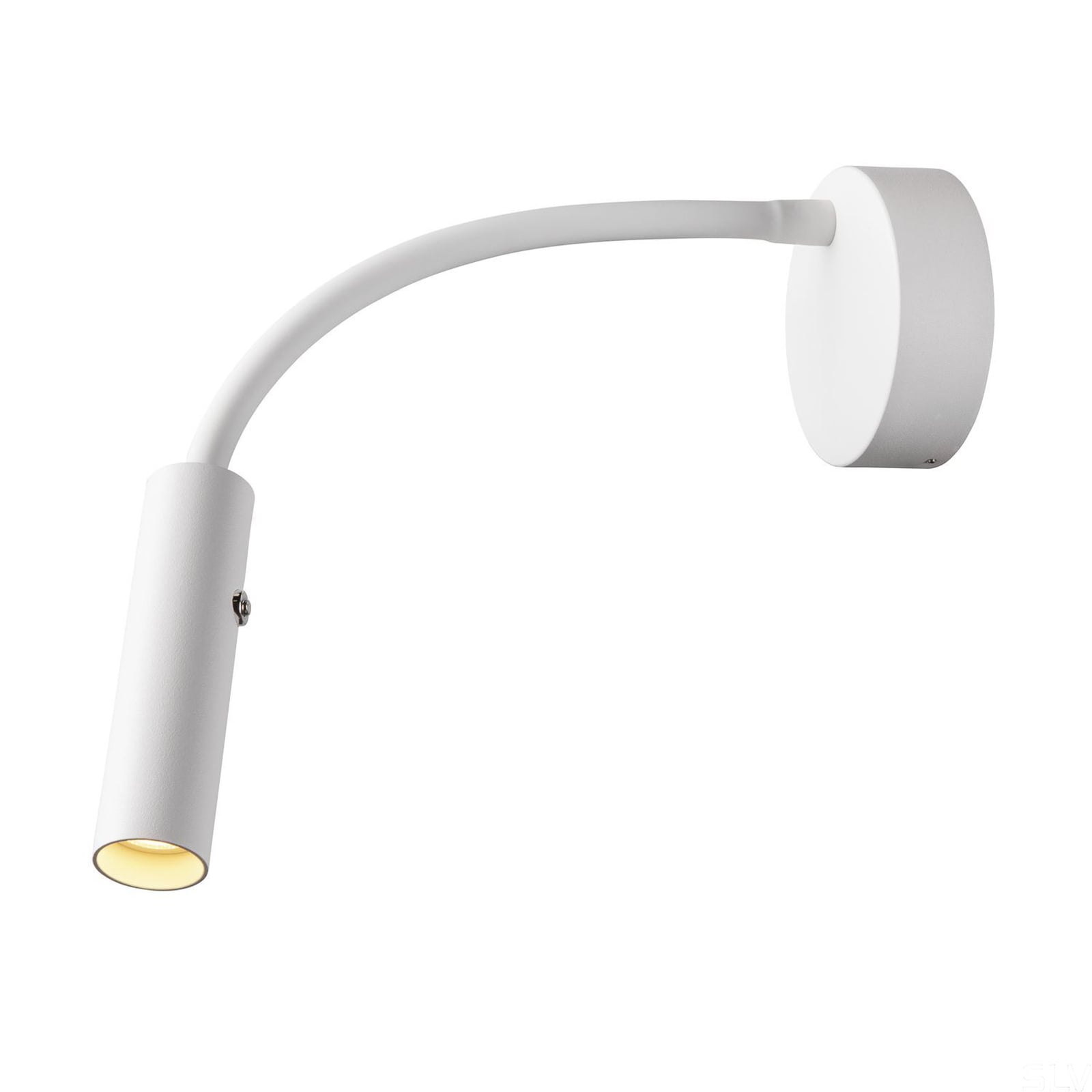 LED vegglampe Karpo Goose dimbar hvit fleksarm detalj av fleksarm