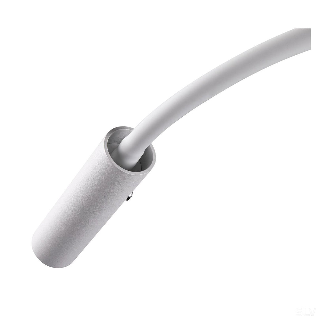 LED vegglampe Karpo Goose dimbar hvit fleksarm montert på vegg