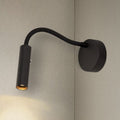 LED vegglampe Karpo Goose dimbar svart fleksarm forfra