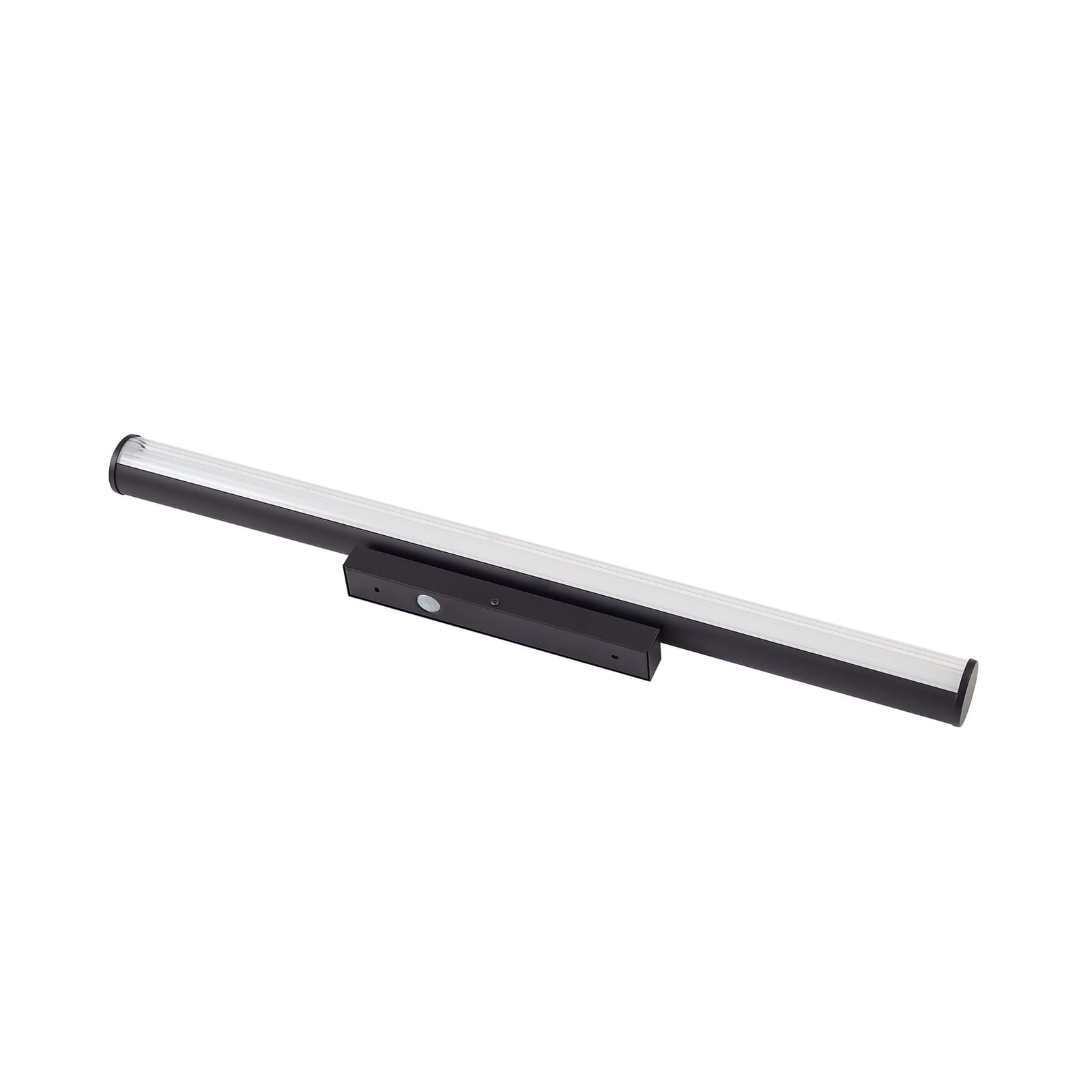 LED-vegglampe Kirka svart stål 90 cm lysdetalj