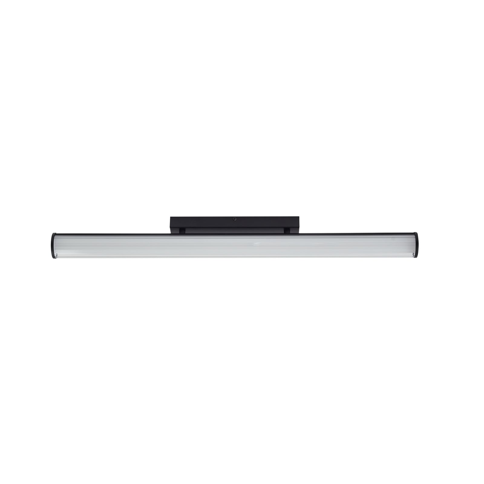 Montert LED-vegglampe Kirka svart stål 90 cm i baderom