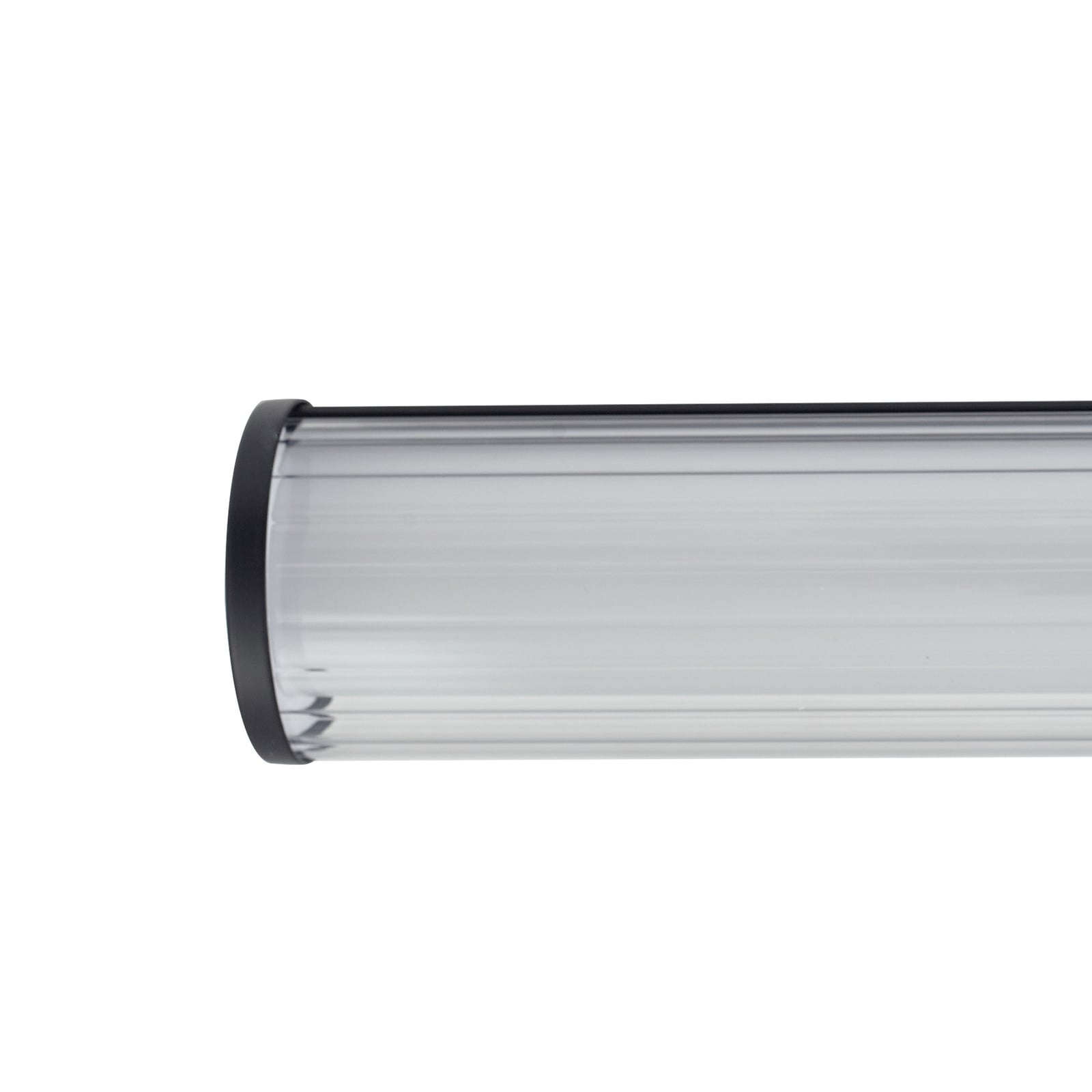 LED-vegglampe Kirka svart stål 90 cm veggfeste