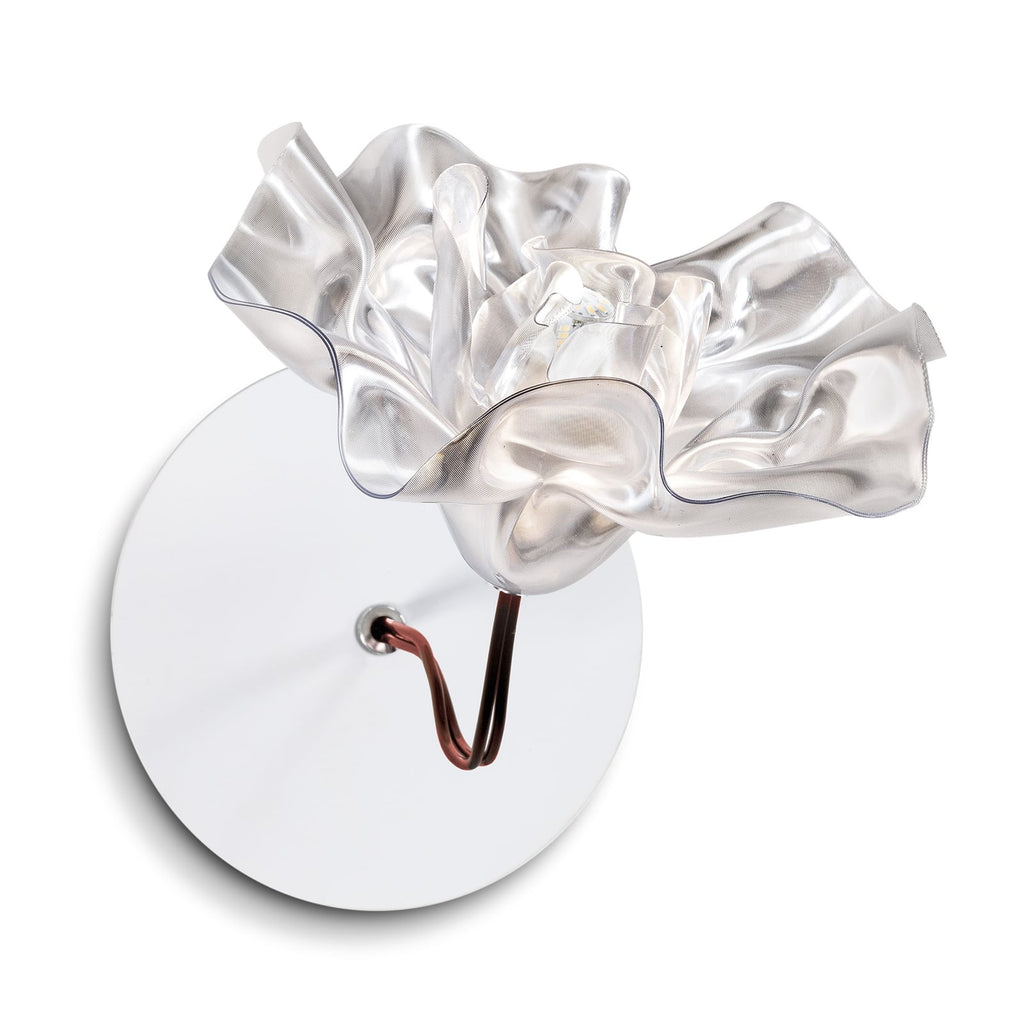 LED-vegglampe LaFleur polymer kobber sideprofil