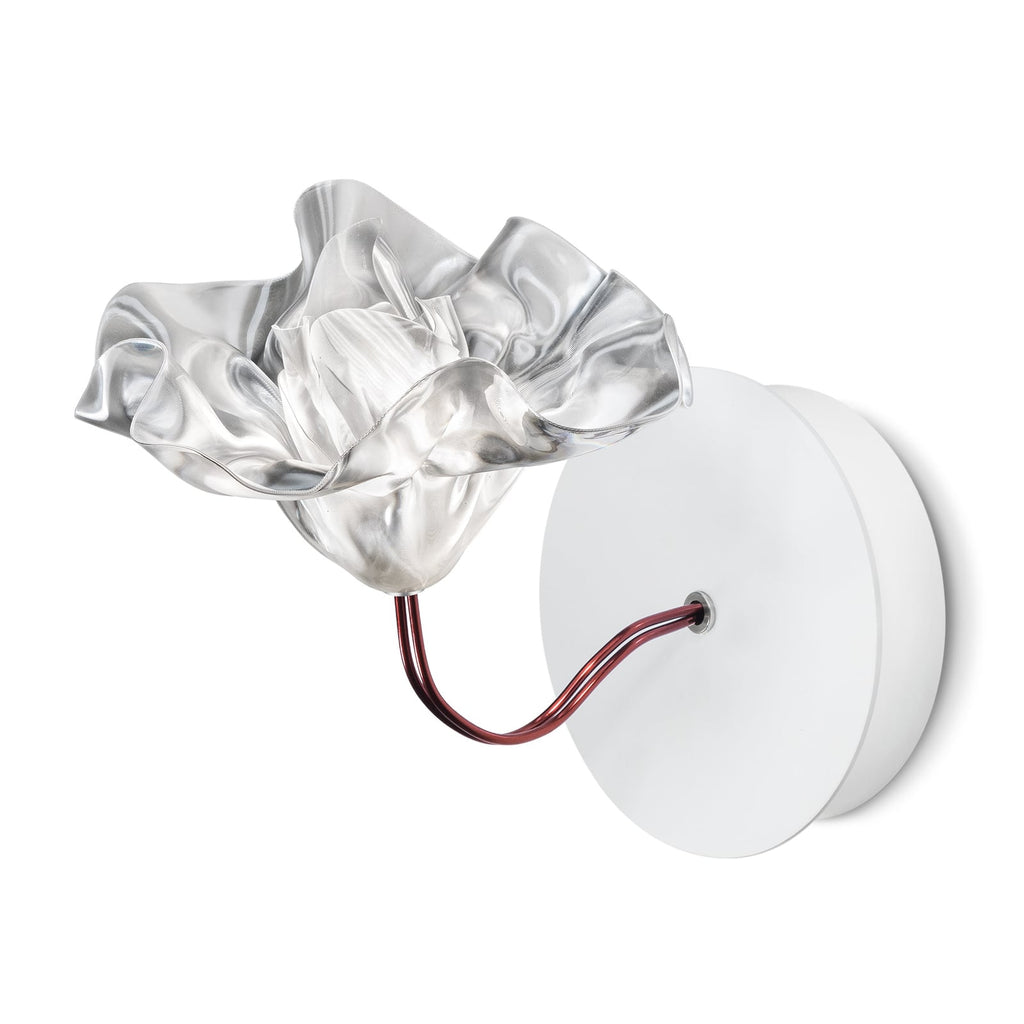 LED-vegglampe LaFleur polymer kobber veggplate