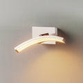 LED vegglampe Largo buet dimbar med fjernkontroll alu forfra