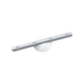 LED vegglampe LEDSTIXX aluminium batteridrevet 22 cm sølv forfra