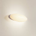 LED vegglampe Leihlo oval hvit plast 27 cm bred forfra