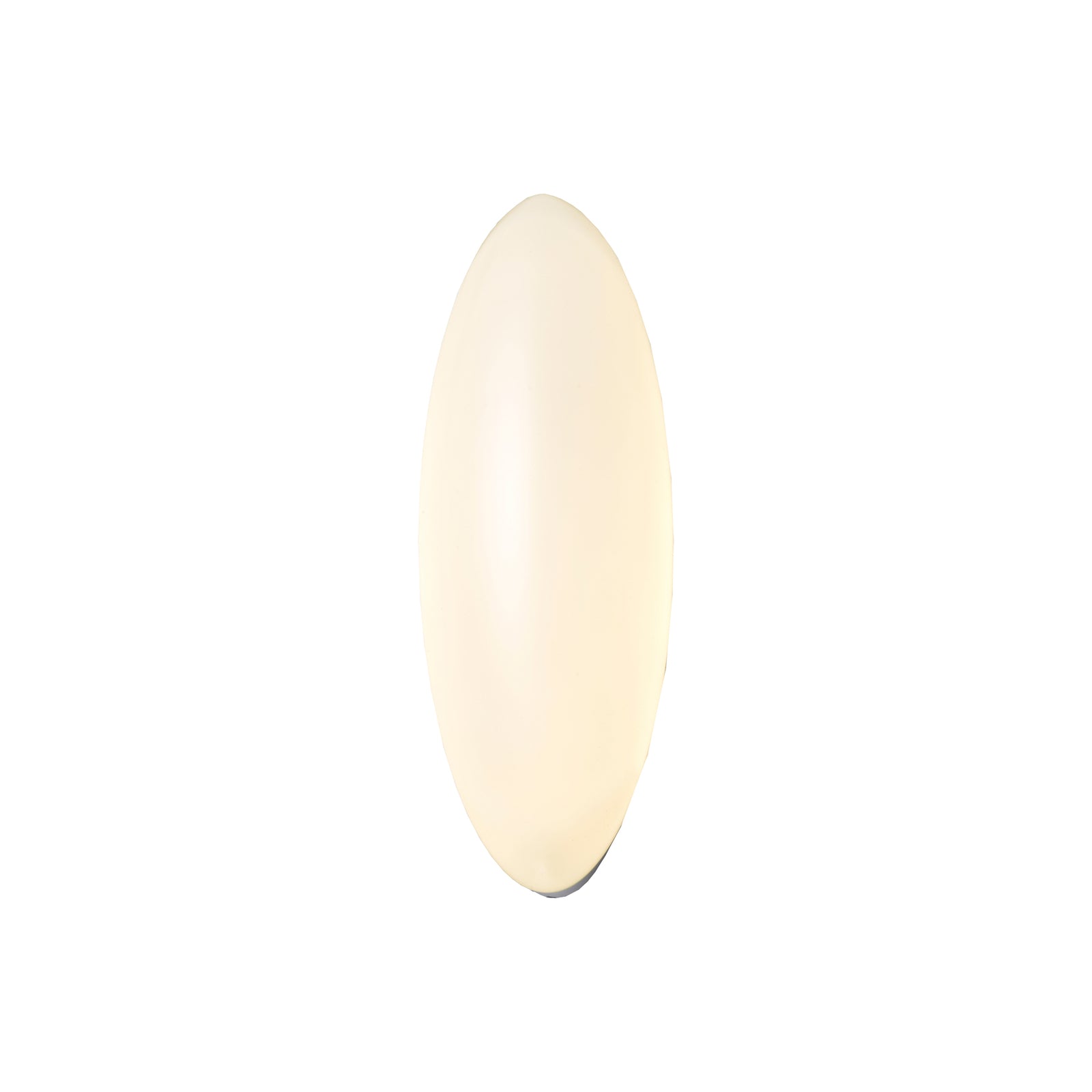 Detaljbilde av LED vegglampe Leihlo oval hvit plast 27 cm bred