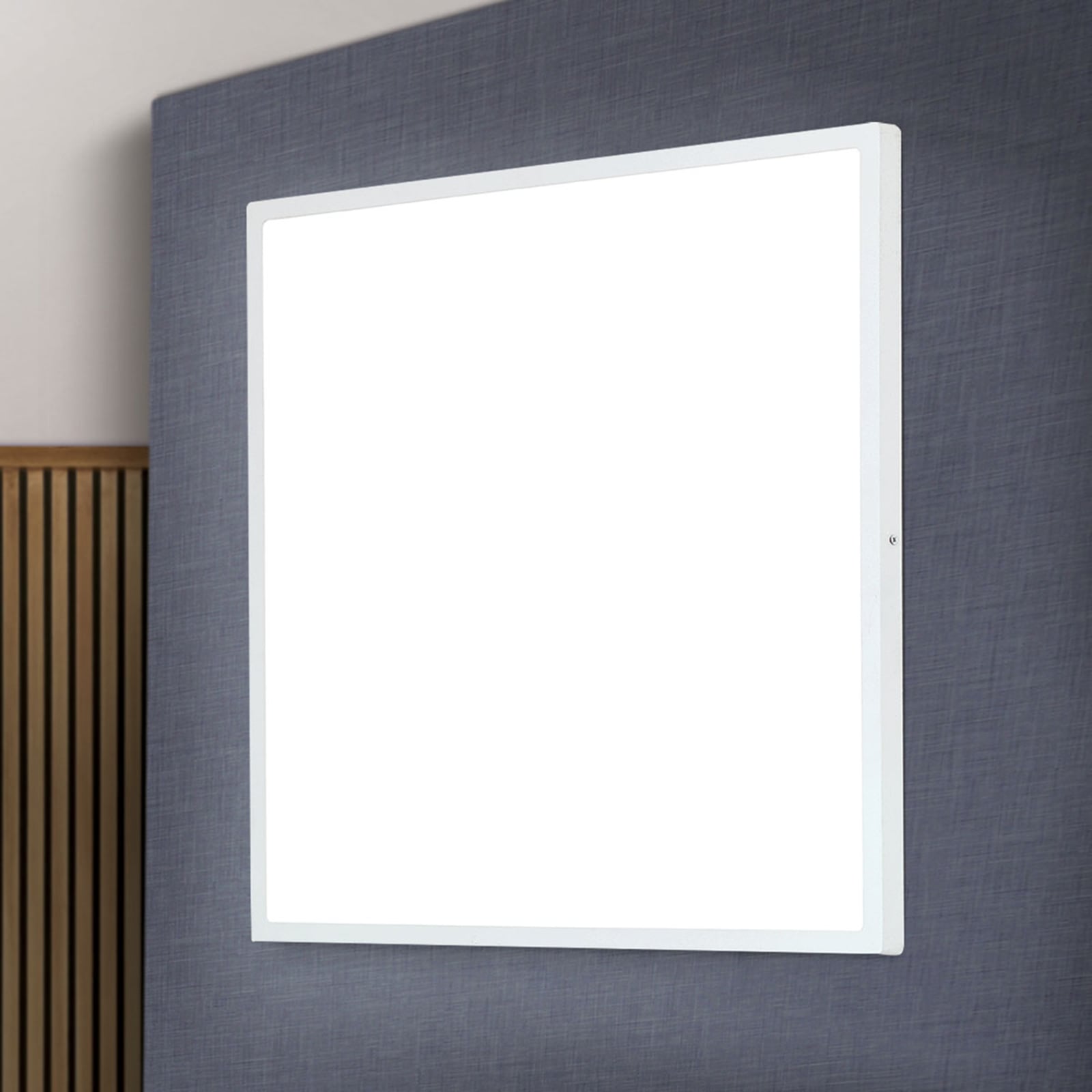 LED-vegglampe Lero firkantet 60x60 cm 48W varmhvit bakside