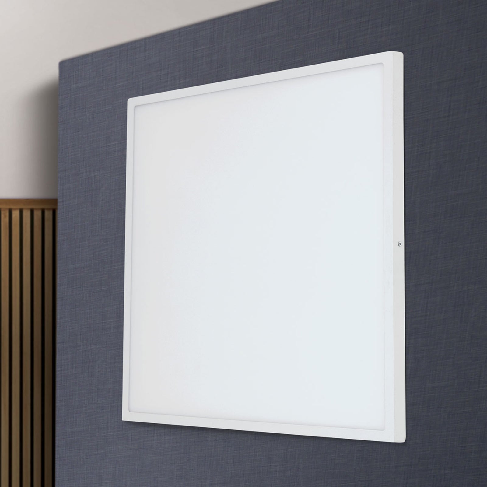 Detalj av LED-vegglampe Lero firkantet 60x60 cm 48W varmhvit