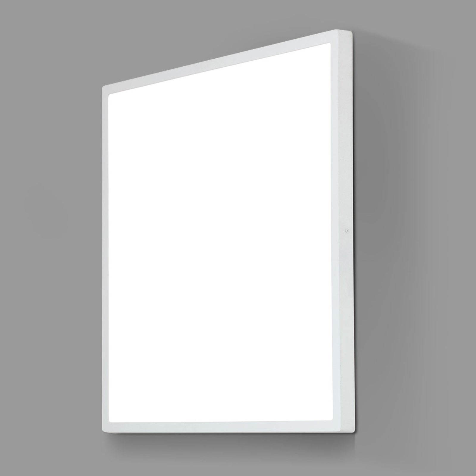 Montert LED-vegglampe Lero firkantet 60x60 cm 48W varmhvit i rom