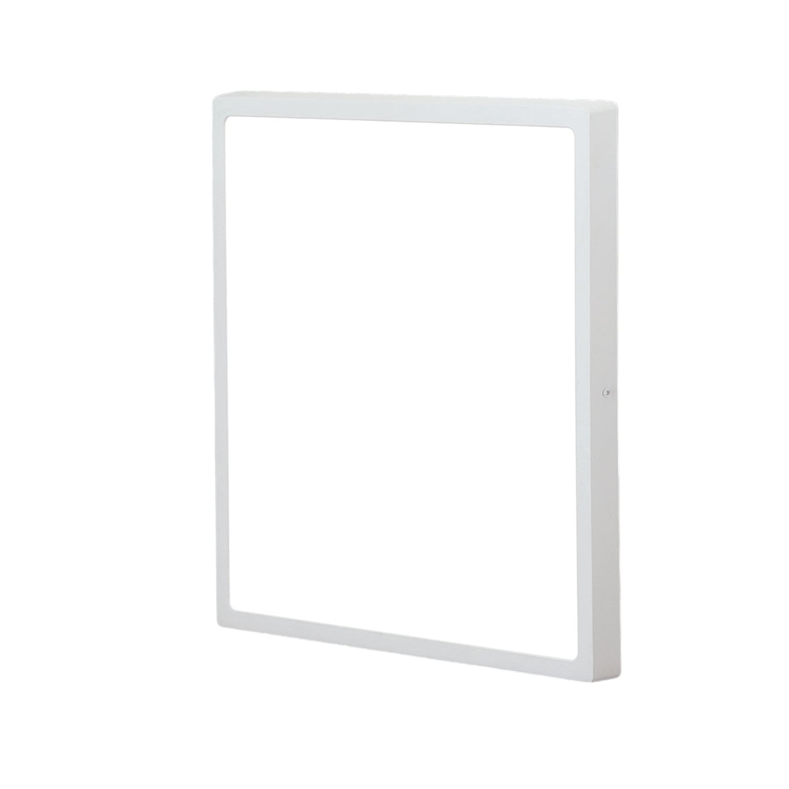 LED vegglampe Lero kvadratisk hvit 40x40 cm 30W varmhvit lysdetalj