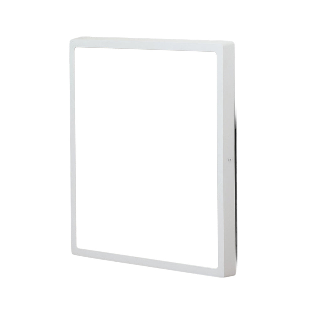 LED vegglampe Lero kvadratisk hvit 40x40 cm 30W varmhvit installasjon