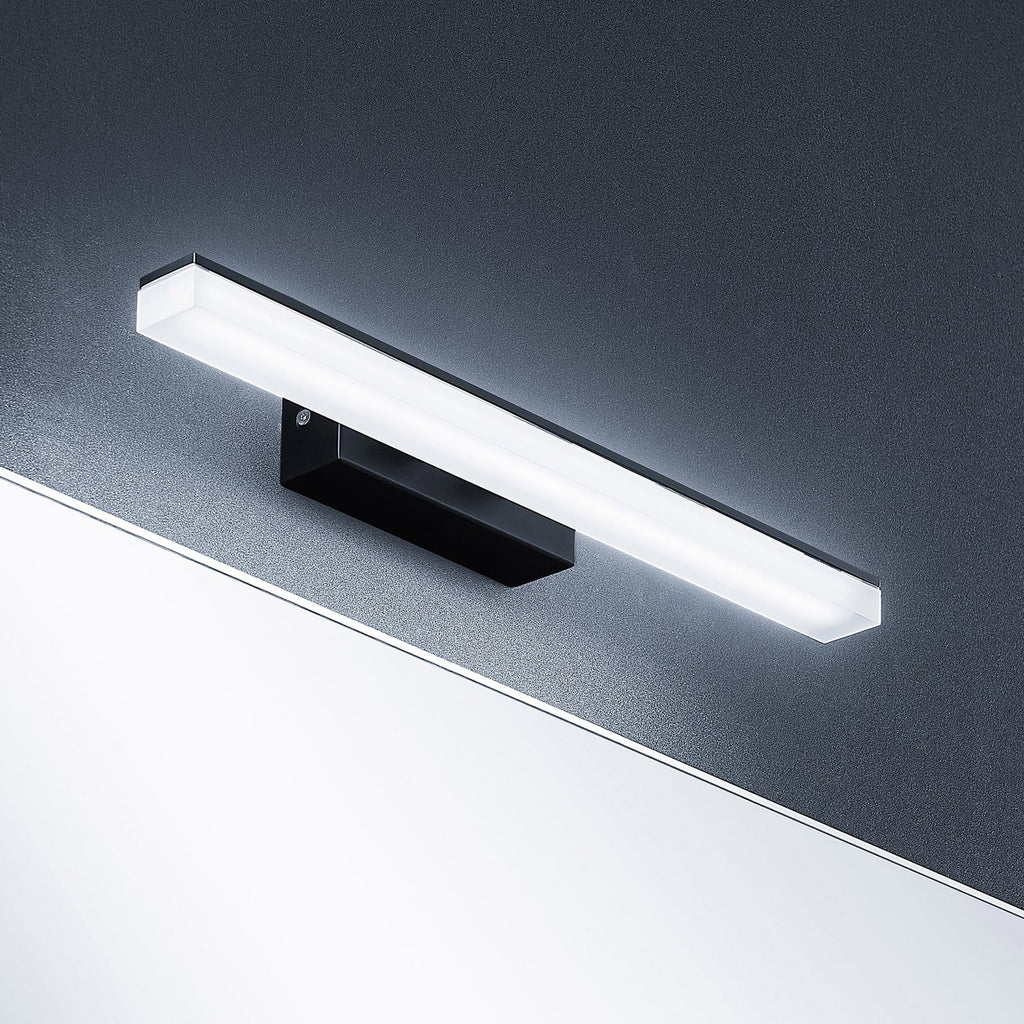 LED vegglampe Lisana svart/hvit 46 cm IP44 veggbrakett