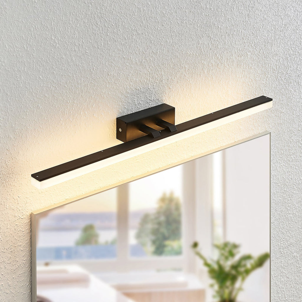 LED vegglampe Lisana svart/hvit 75 cm forfra