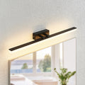LED vegglampe Lisana svart/hvit 75 cm forfra