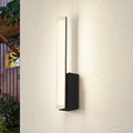 LED vegglampe Lisana svart vertikal 32 cm forfra
