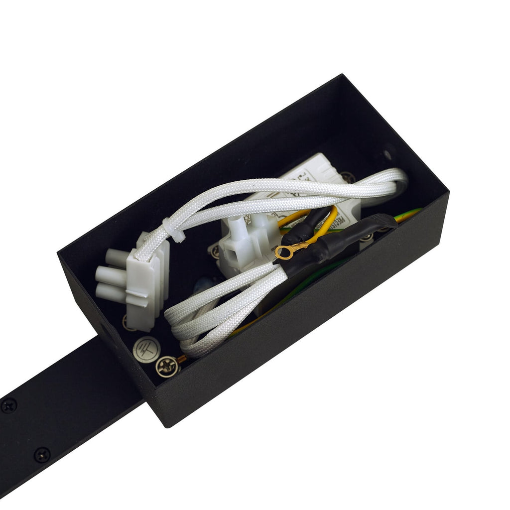 LED vegglampe Lisana svart vertikal 32 cm med veggfeste