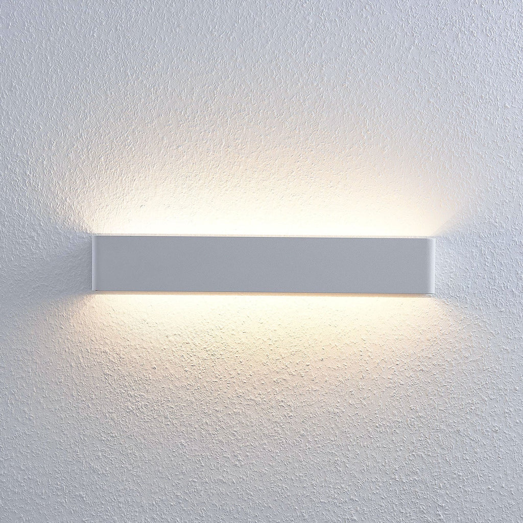 LED vegglampe Lonisa hvit opp og ned 53 cm 15W nærbilde metallfinish