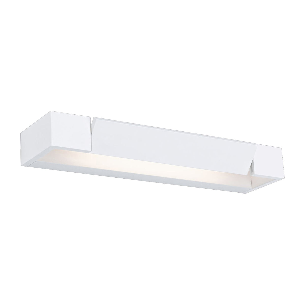 Nærbilde av dimmer på LED vegglampe Lucille hvit 40 cm dimbar