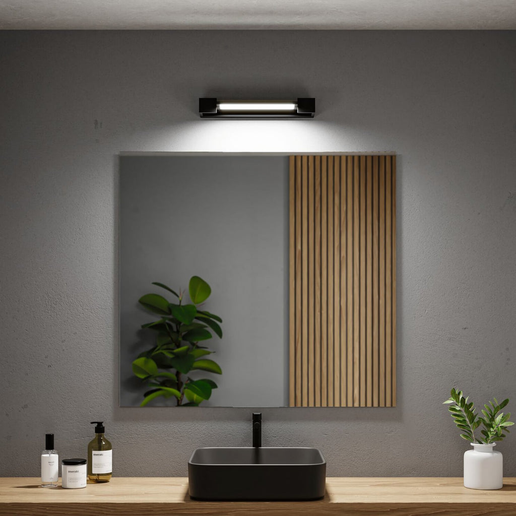 LED vegglampe Lucille svart 40 cm dimbar bakside