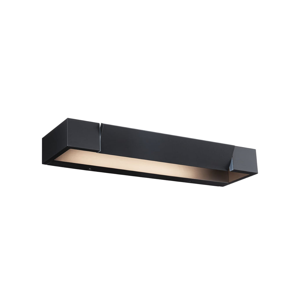 LED vegglampe Lucille svart 40 cm dimbar montert i rom