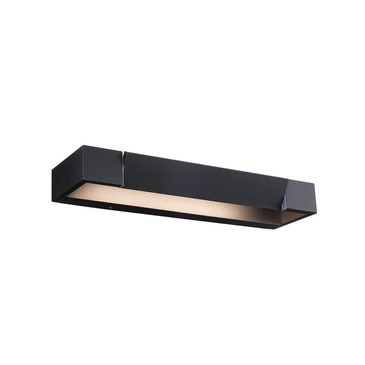 LED vegglampe Lucille svart 40 cm dimbar montert i rom