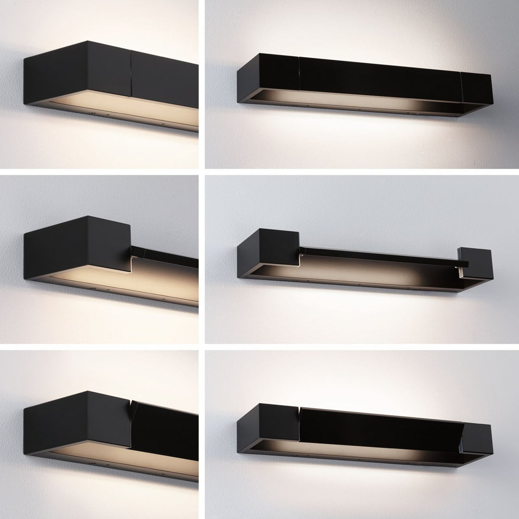 LED vegglampe Lucille svart 40 cm dimbar oppheng
