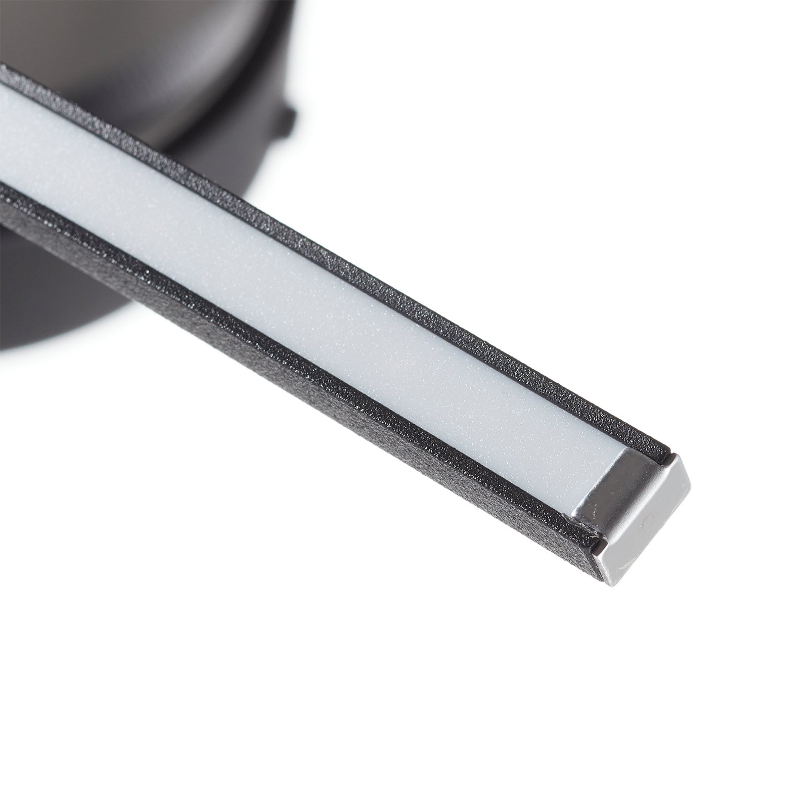 LED vegglampe Lungo dimbar med fjernkontroll svart 32 cm fjernkontroll inkludert
