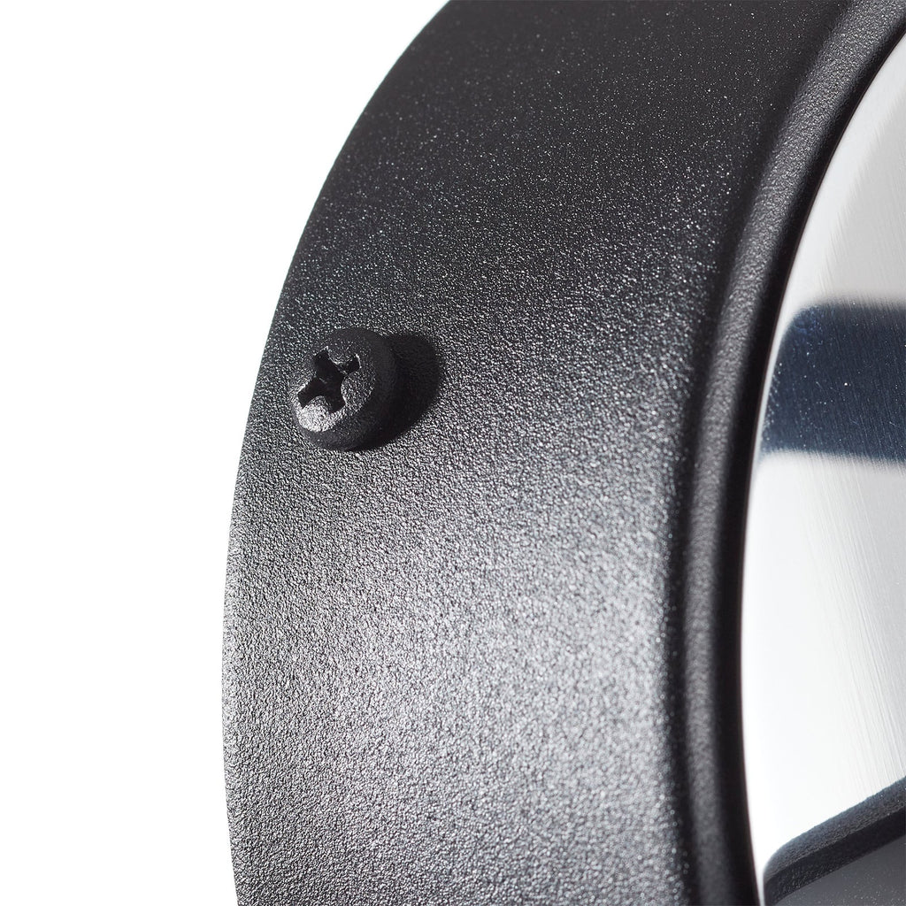 LED vegglampe Lungo dimbar med fjernkontroll svart 32 cm metall- og plastmateriale