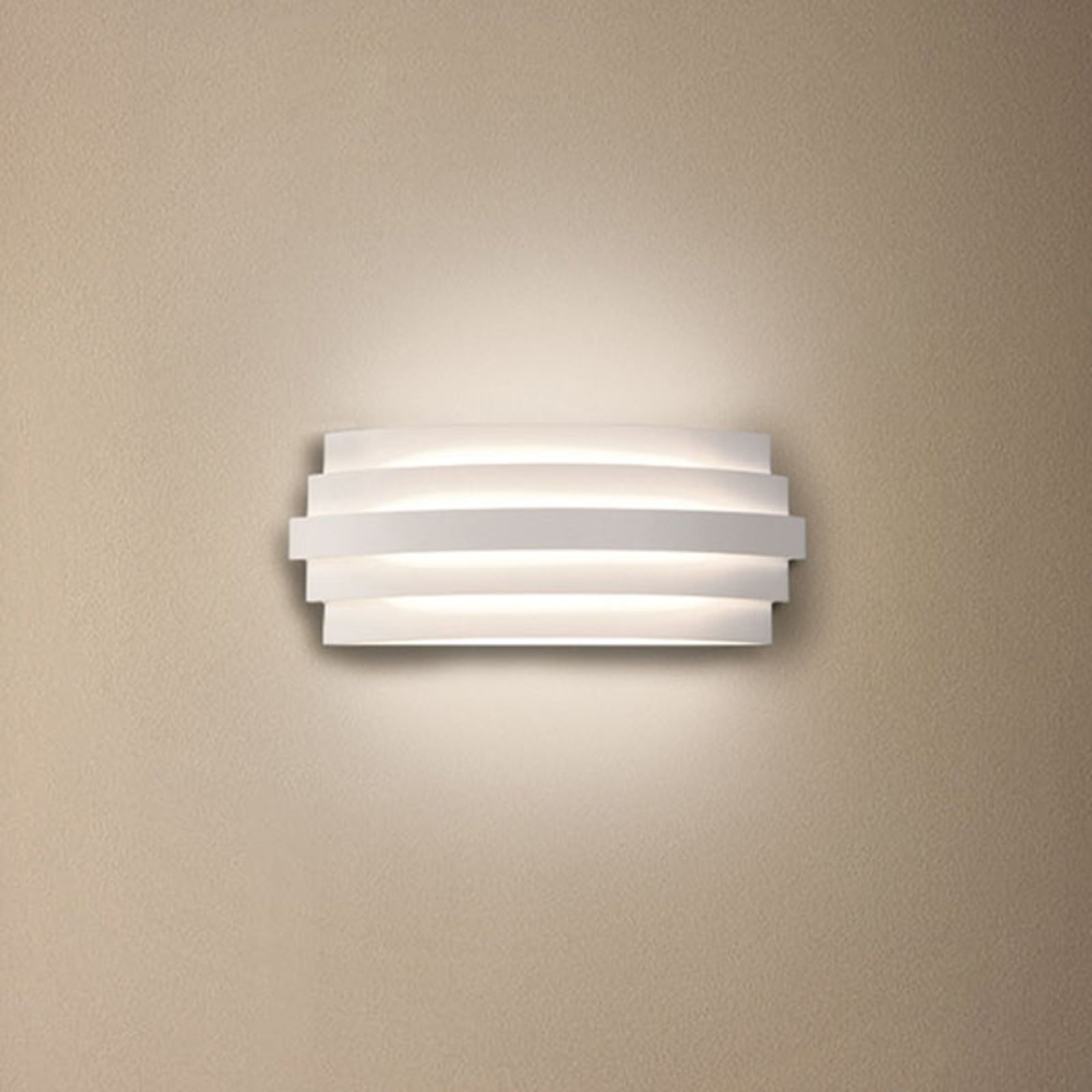 LED vegglampe Luxur hvit indirekte lys forfra