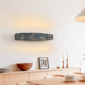 LED vegglampe Lysia opp og ned oksidert/svart dimbar 48 cm forfra