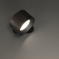 LED vegglampe Magnetic oppladbar CCT dimbar svart forfra
