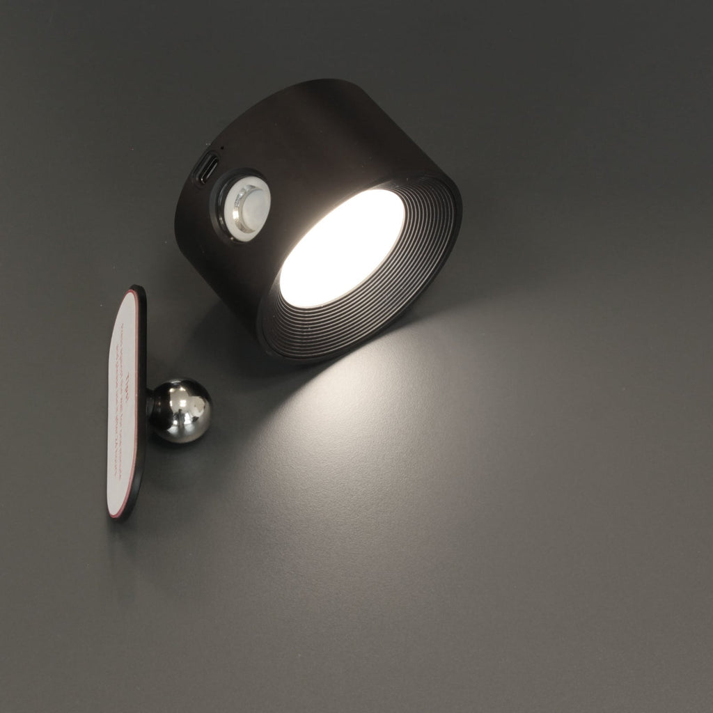 LED vegglampe Magnetic oppladbar CCT dimbar svart bakside