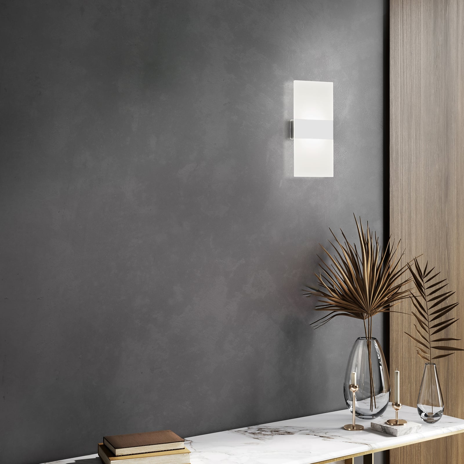 LED vegglampe Magnetic oppladbar dimbar hvit bakside