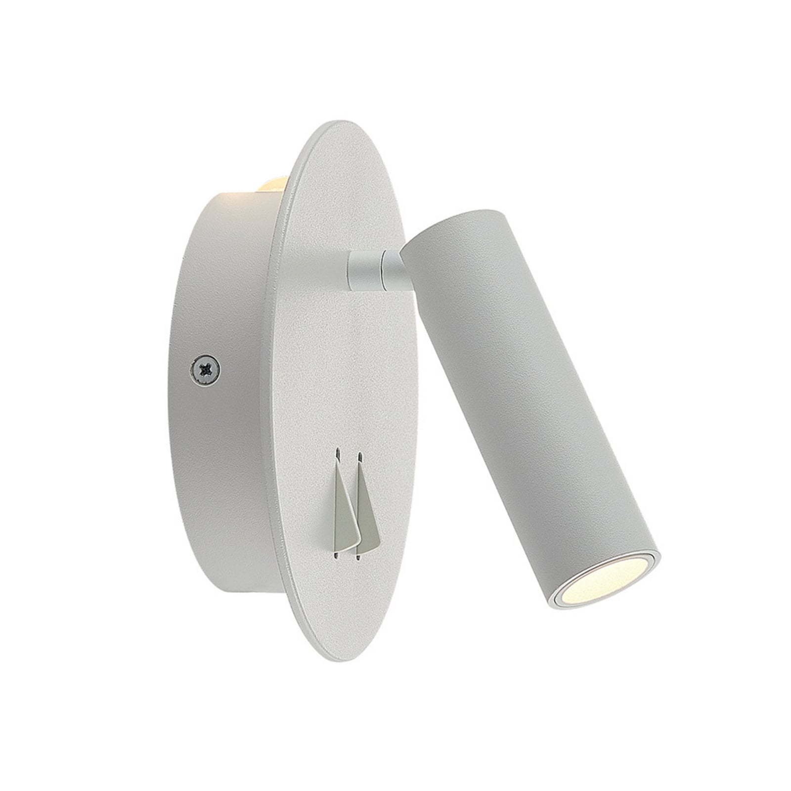 LED vegglampe Magya justerbar hvit Ø14 cm detalj
