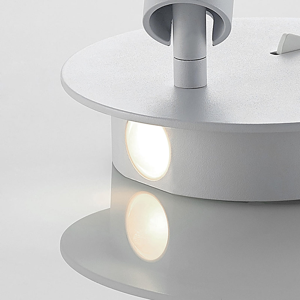 LED vegglampe Magya justerbar hvit Ø14 cm lys