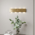 LED vegglampe Maja dimbar gull antikk 54 cm bred forfra