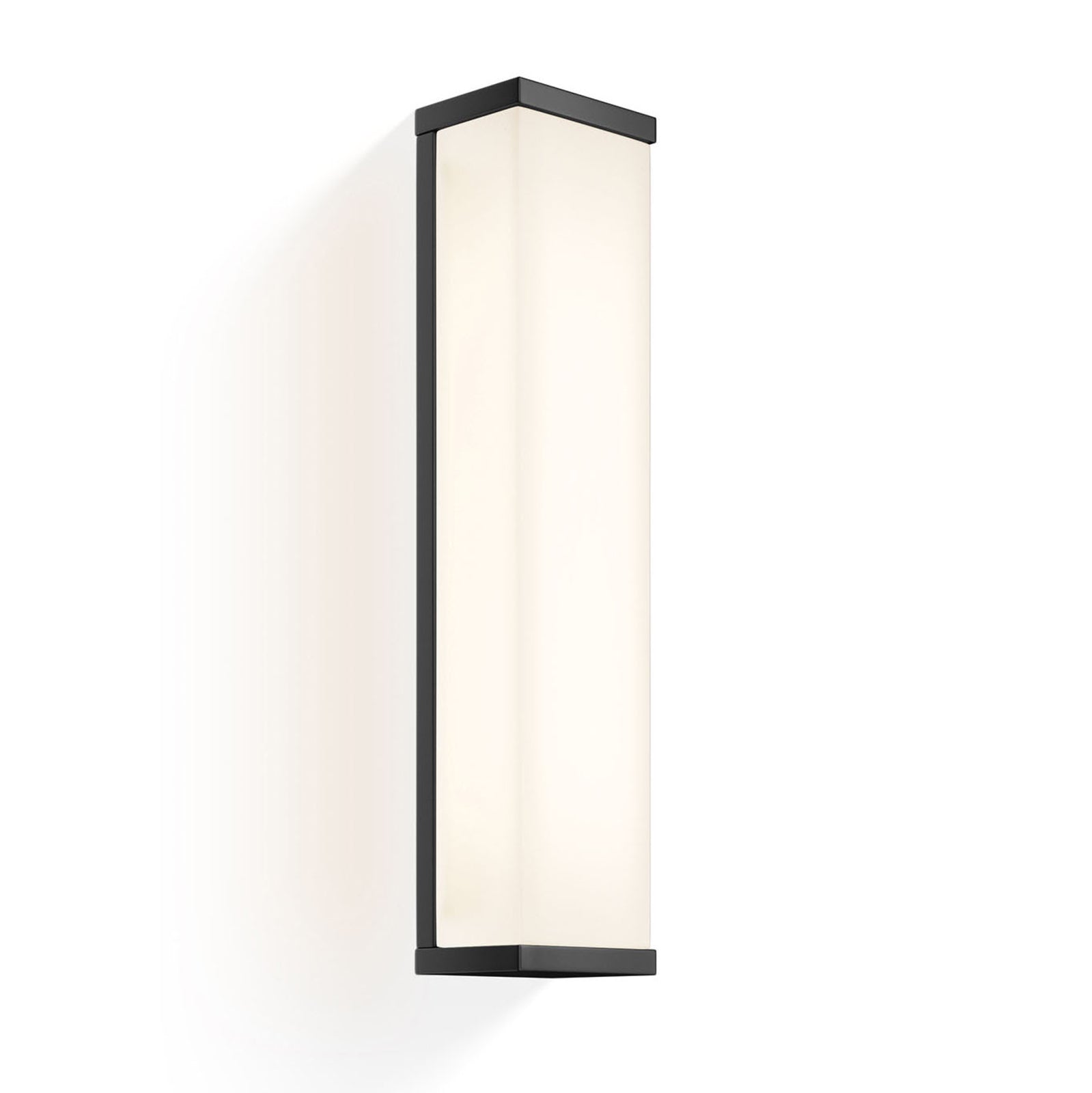 LED-vegglampe Manhattan 40 dimbar svart/hvit IP44 fra Decor Walther forfra