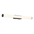 LED vegglampe Mattimo 60 cm svart matt IP44 med bryter fra Trio Lighting forfra