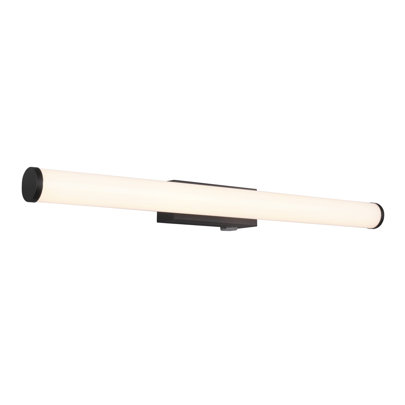 LED vegglampe Mattimo 60 cm svart matt IP44 med bryter fra Trio Lighting forfra