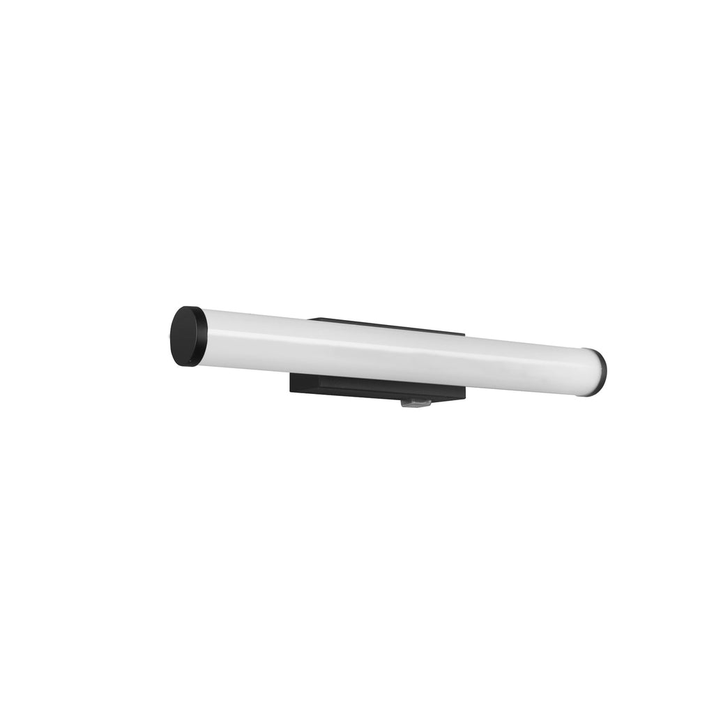 LED vegglampe Mattimo med bryter IP44 svart 40 cm forfra
