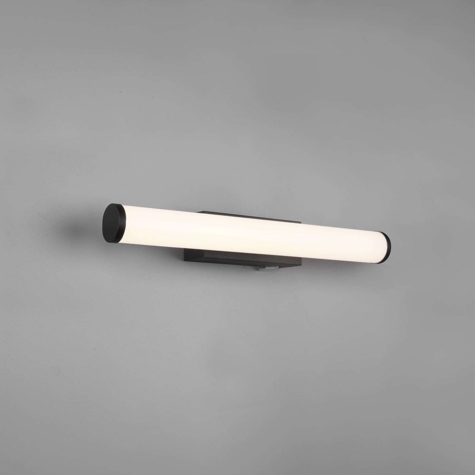 LED vegglampe Mattimo med bryter IP44 svart 40 cm bakside