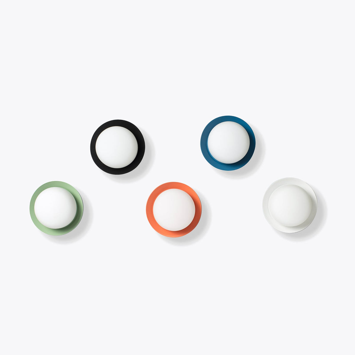 LED vegglampe May Ø12 cm stål og glass svart IP44 sideprofil