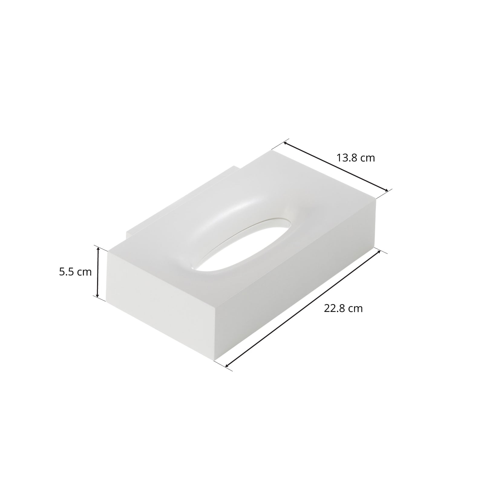 LED vegglampe Melete hvit 27W 2700K dimbar aluminiumskropp
