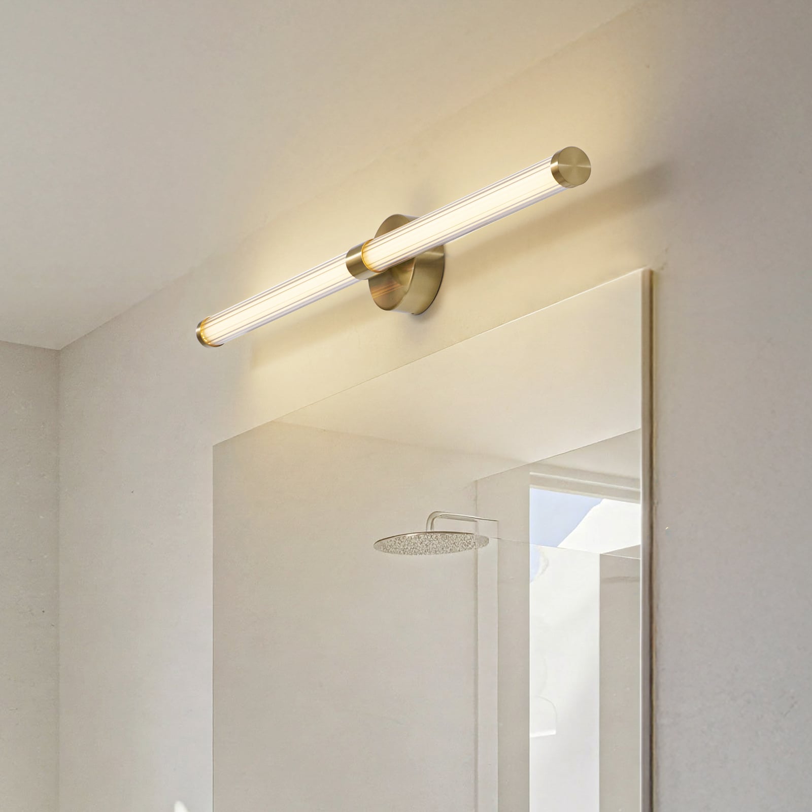 LED vegglampe Melisa gull 90 cm CCT IP44 bakside