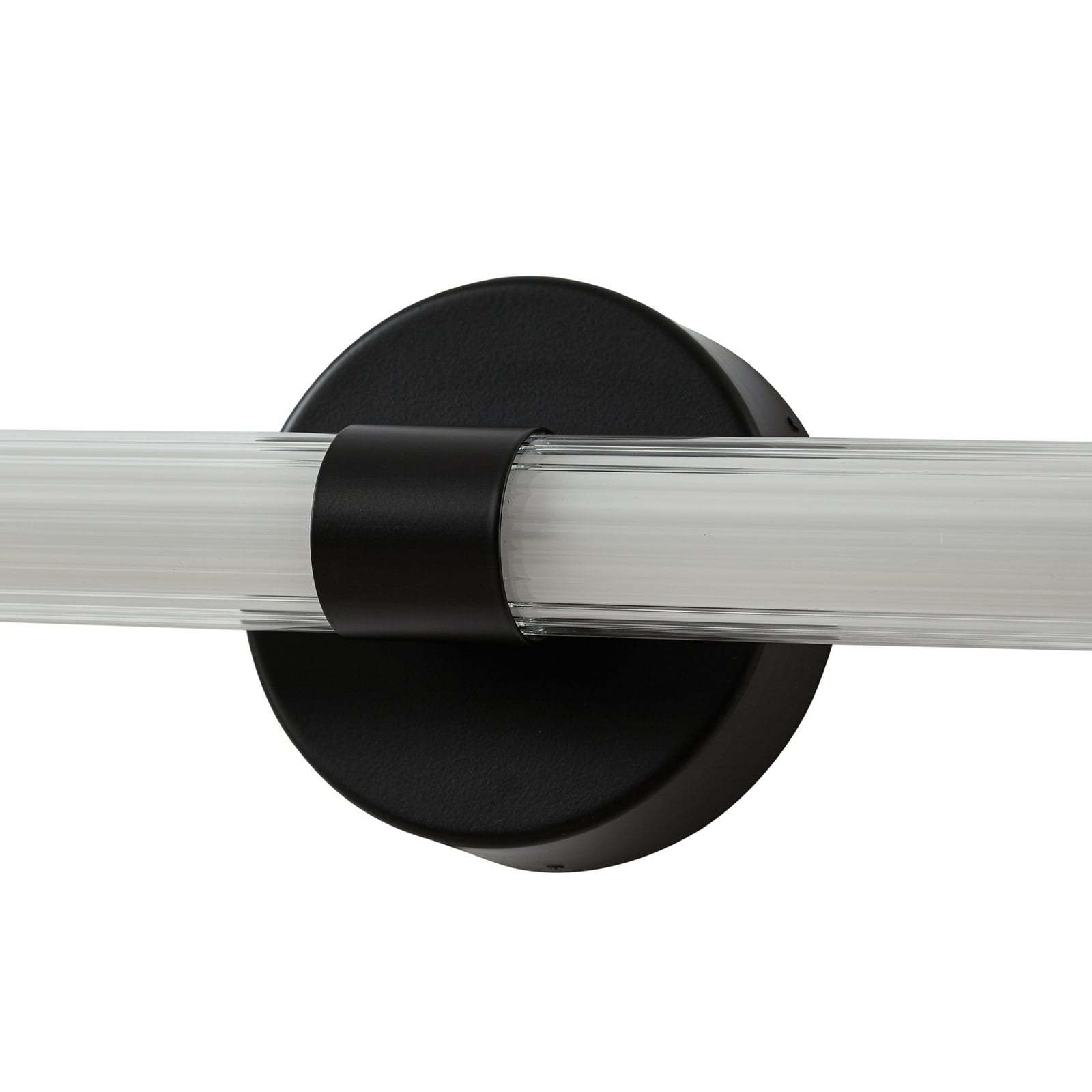 LED vegglampe Melisa svart 90 cm CCT IP44 sideprofil