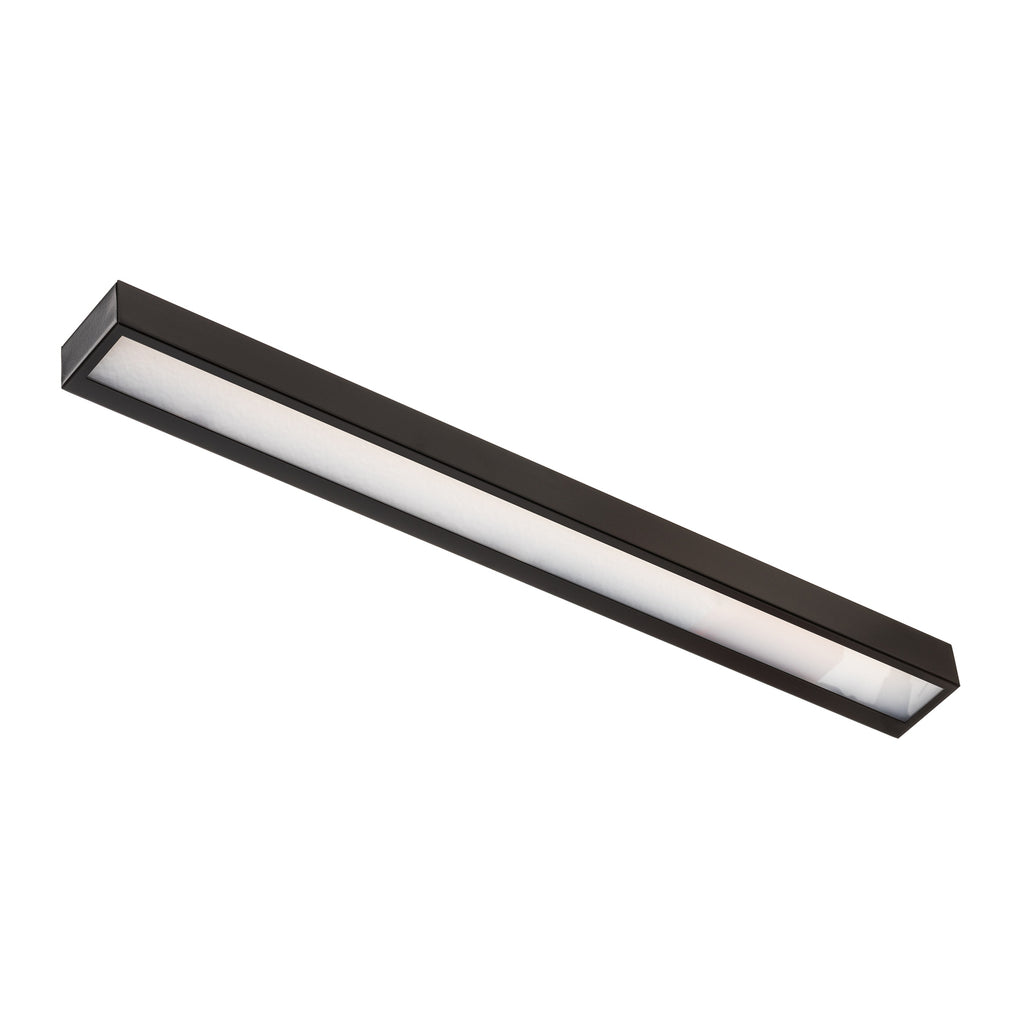 LED vegglampe Mera svart 80 cm detalj